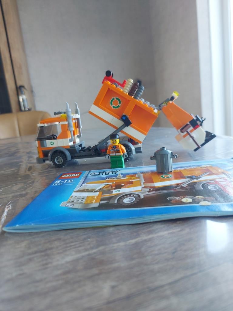 Lego City Vuilniswagen 7991 - Compleet met instructieboekje, Ophalen of Verzenden, Zo goed als nieuw, Lego