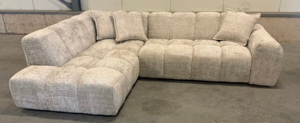 Prachtige hoekbank!! Nieuw!!, Huis en Inrichting, Banken | Complete zithoeken, Ophalen, Nieuw, Stof