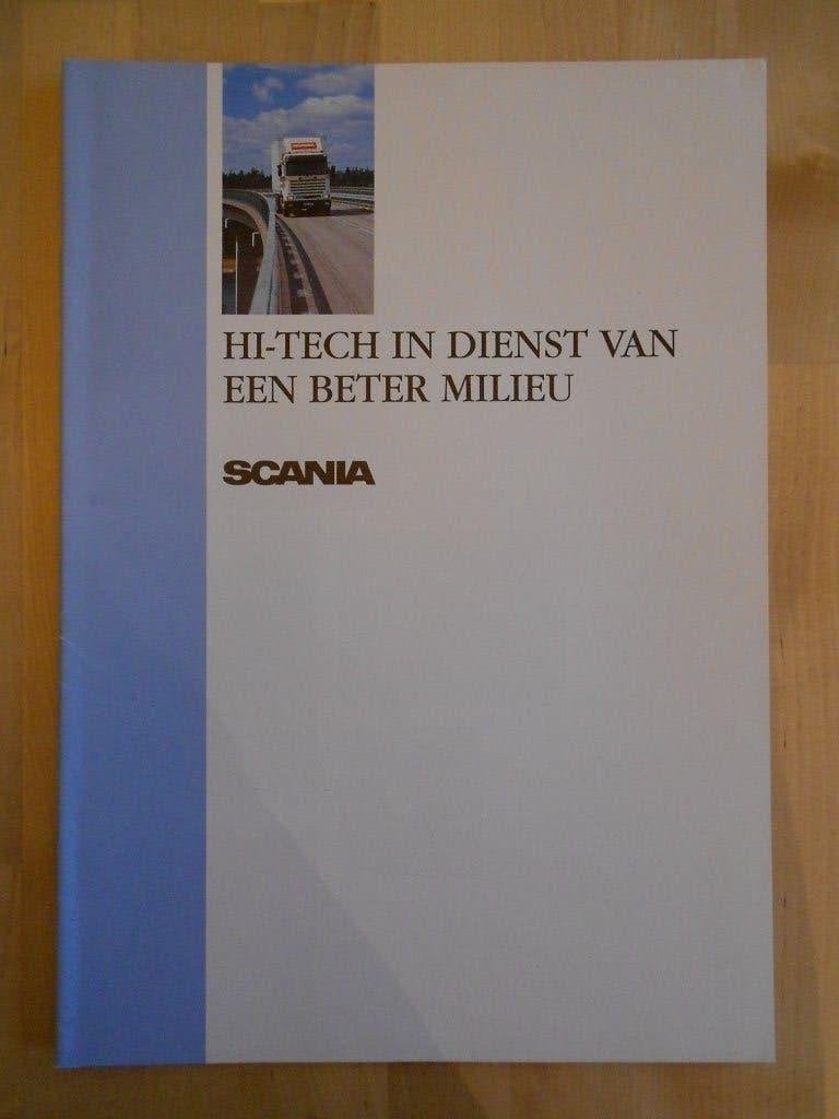 Scania Milieu / Emissie Brochure 1992 – 143 113 93, Verzenden, Zo goed als nieuw, Overige merken, Scania