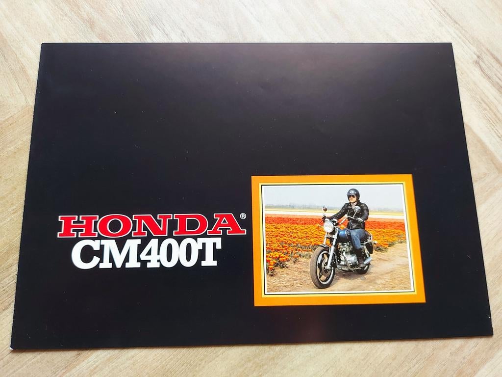 Keurige Honda CM 400 T motor folder NL, Motoren, Ophalen of Verzenden, Honda