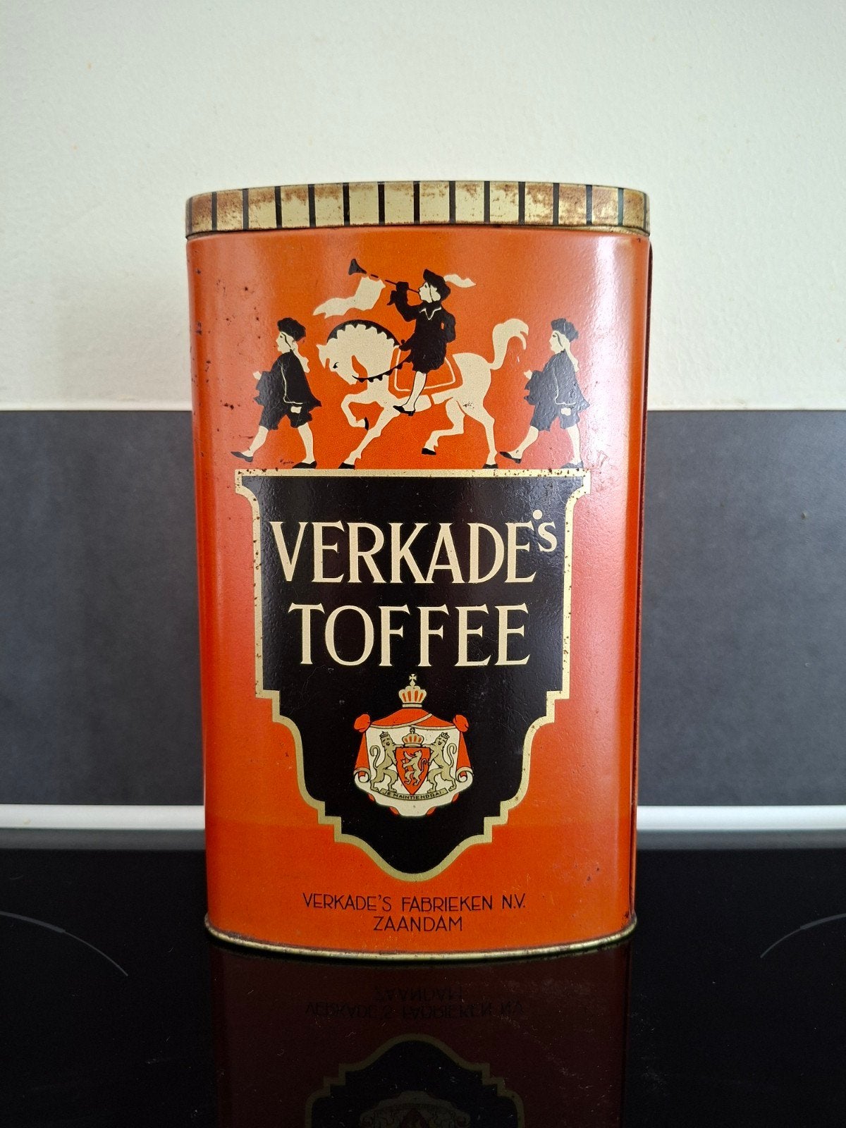 Vintage Verkade's Toffee Blik 8121BM, Verzamelen, Ophalen of Verzenden, Gebruikt, Overige, Verkade