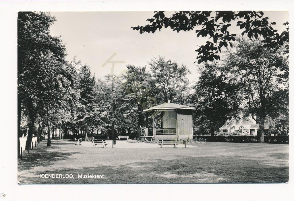Hoenderloo - Muziektent [003-6551, Verzenden, 1940 tot 1960, Ongelopen, Gelderland