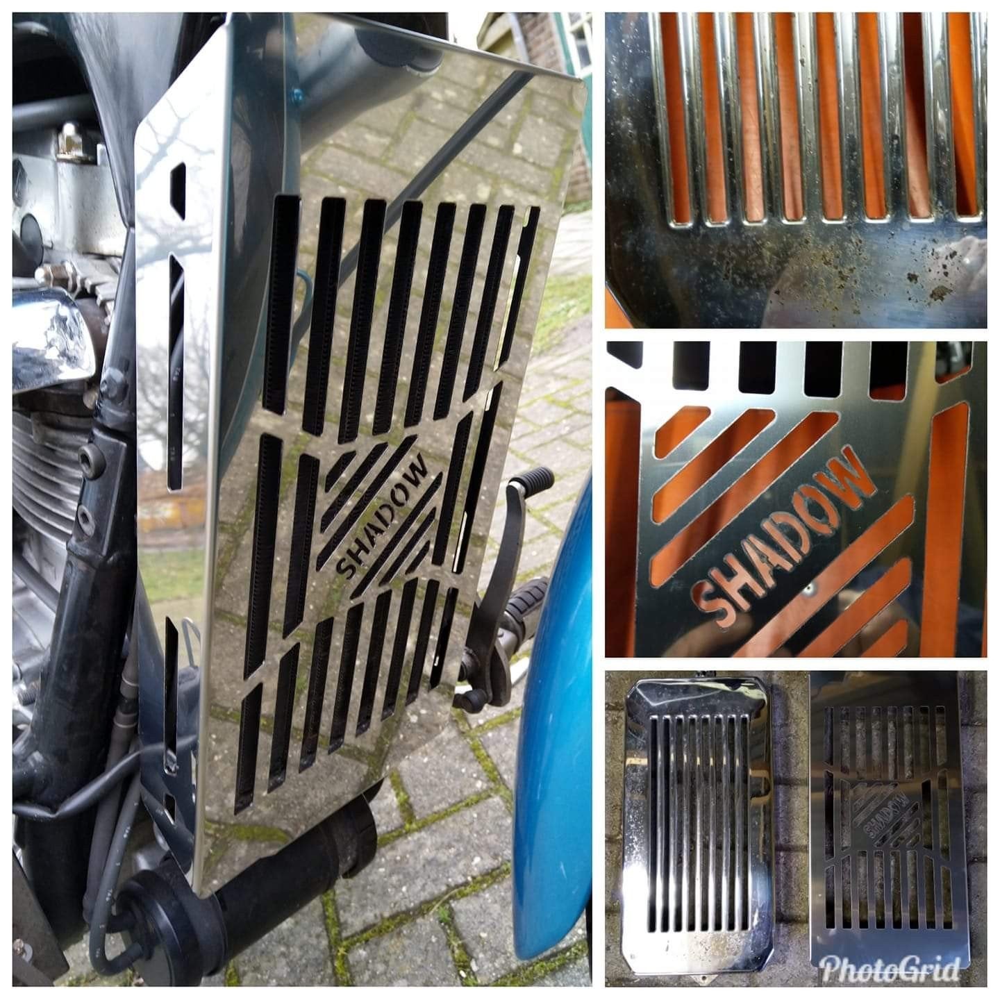 rvs custom radiator Cover Honda Shadow, Ophalen of Verzenden, Nieuw