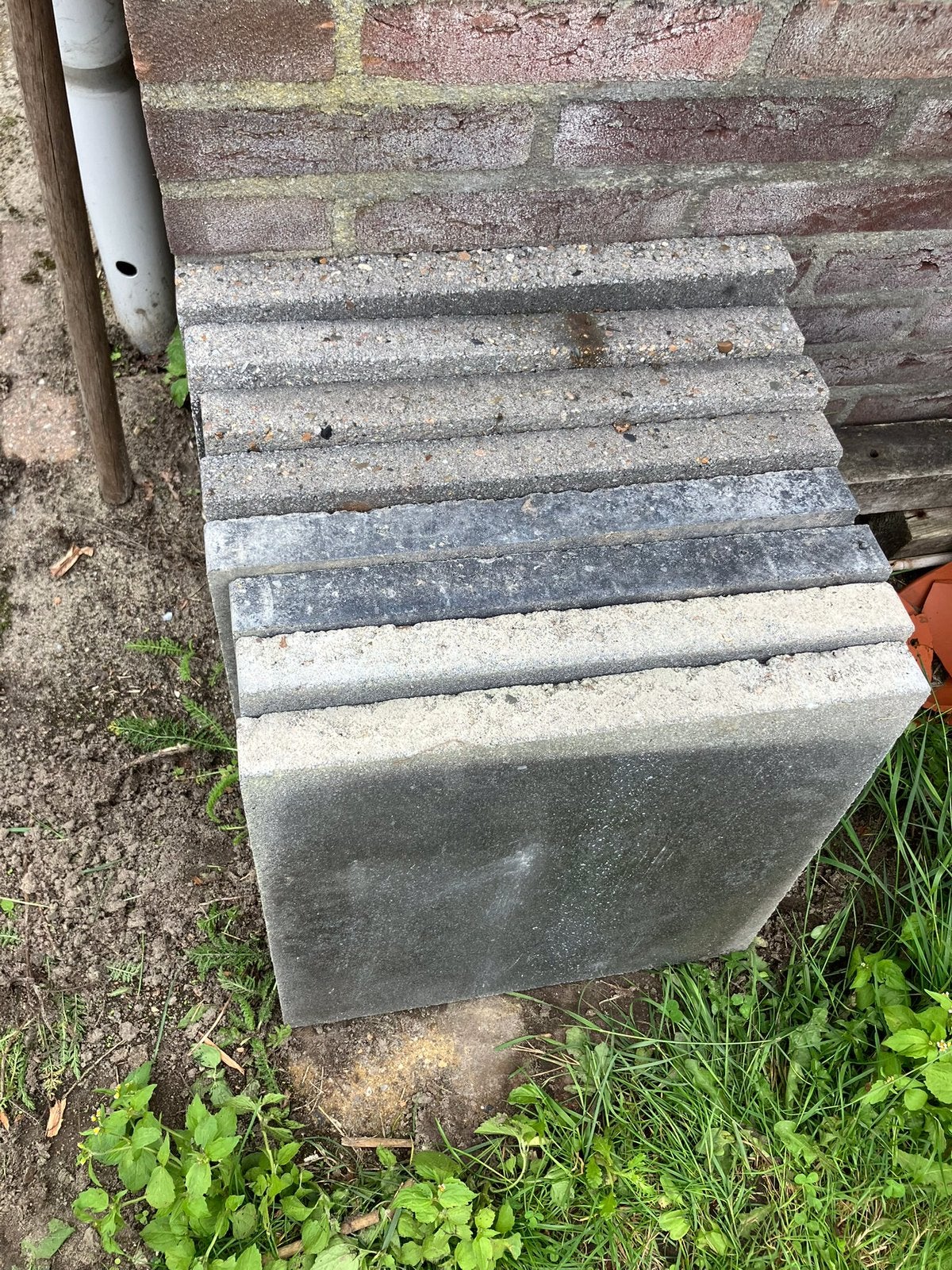 Tegels 40x40, Ophalen, Gebruikt, Minder dan 5 m², Beton