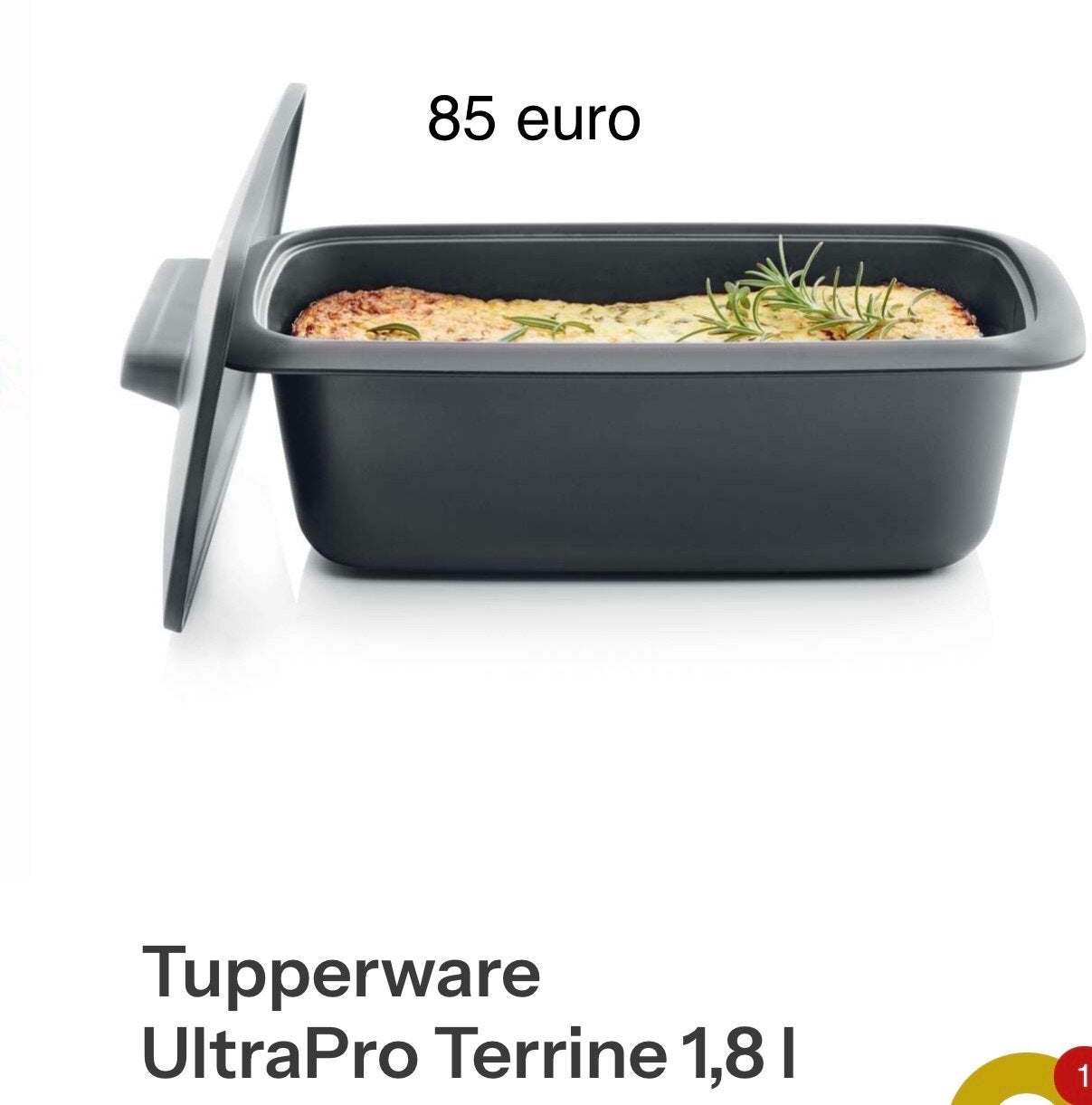 Tupperware UltraPro Terrine 1,8L - Splinternieuw, Overige kleuren, Overige typen, Nieuw, Ophalen of Verzenden