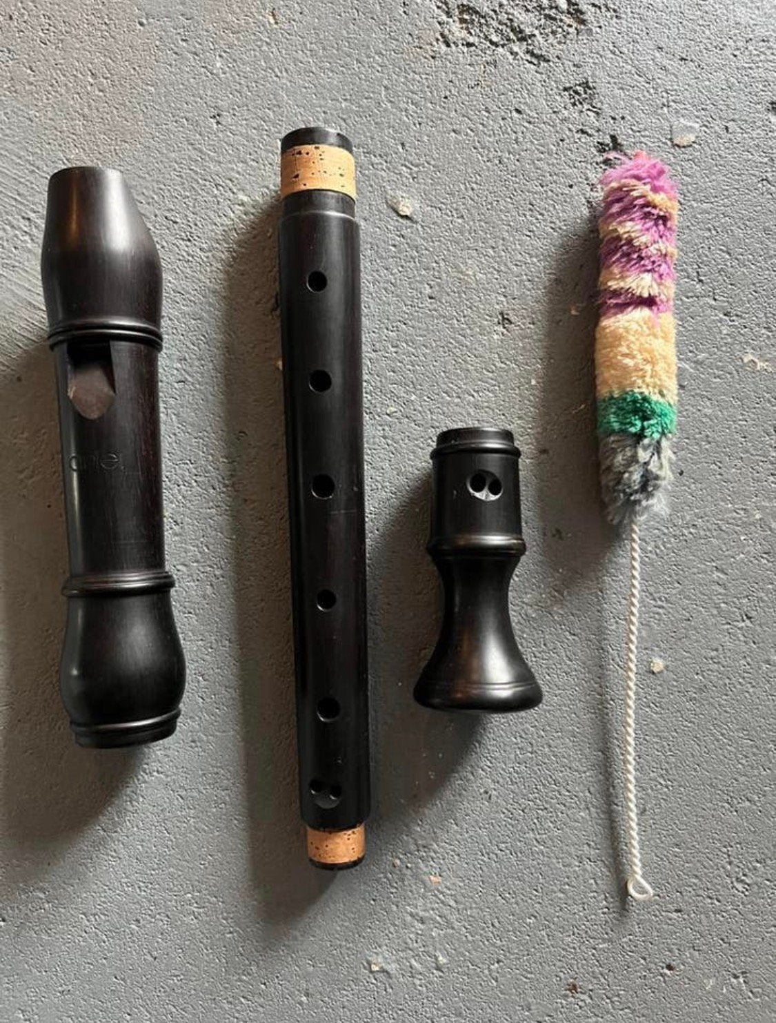 Ariel alt blokfluit ebben hout alto ebony wood recorder, Ophalen, Gebruikt, Alt