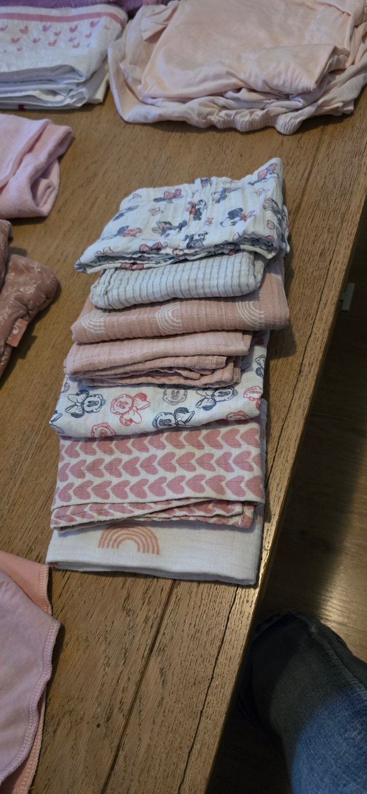 Babytextiel en accessoires roze/wit, Ophalen of Verzenden, Zo goed als nieuw, Roze