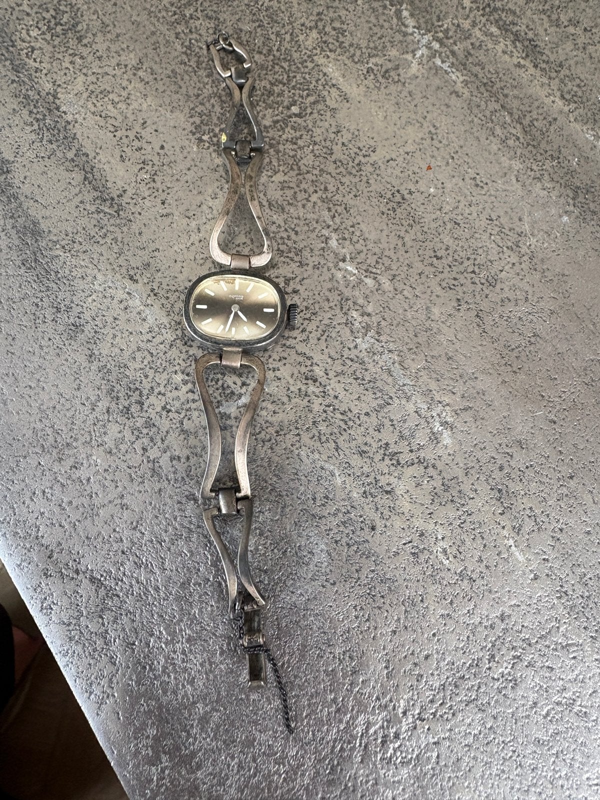 Vintage Montino Dames Polshorloge - Zilverkleurig, Overige merken, Met bandje, Polshorloge, Zilver