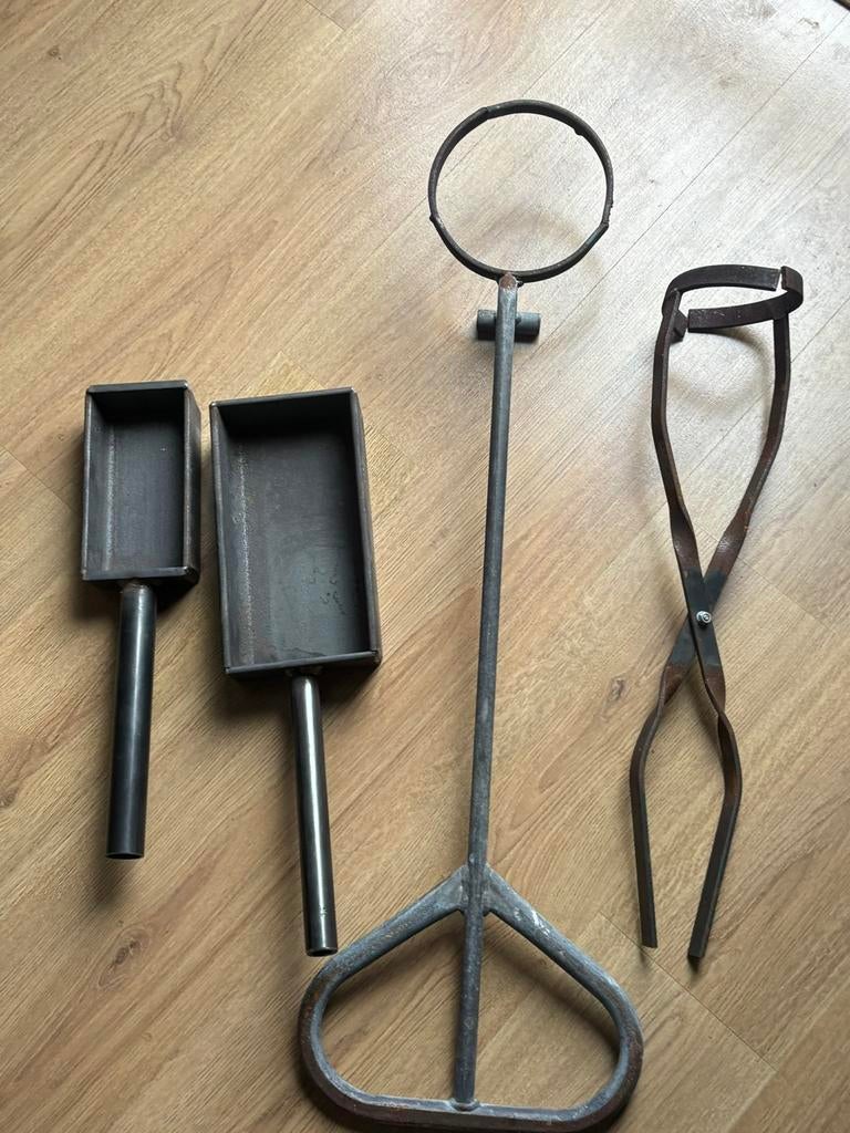 Gietmallen en tangen voor gieten van koperbaar/metalen, Ophalen of Verzenden