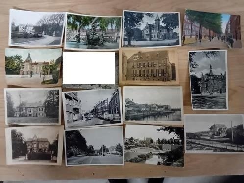 14 oude foto prenten ansichtkaarten kaarten, Ophalen of Verzenden, 1940 tot 1960, Noord-Brabant