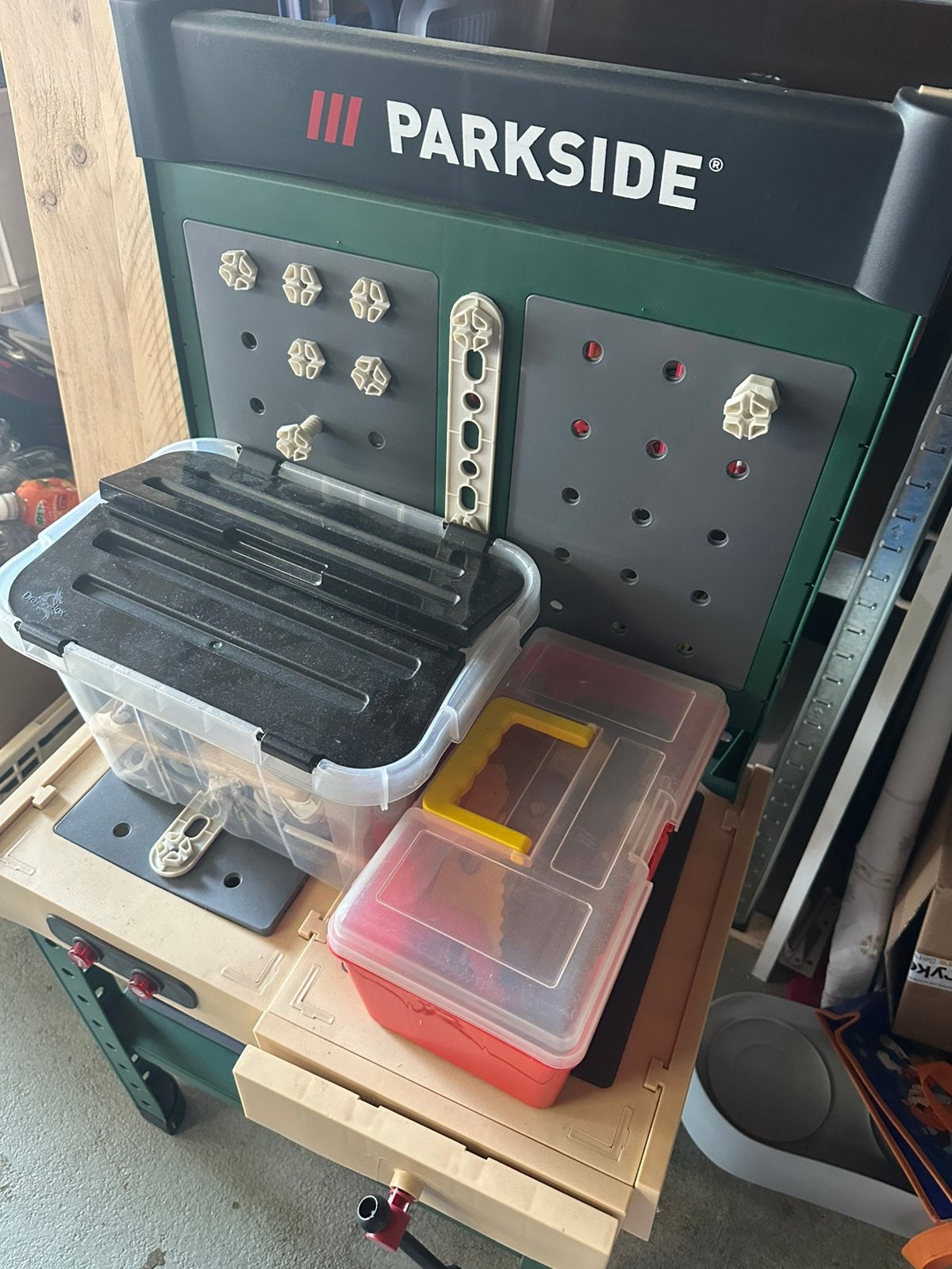 Parkside speelgoed werkbank, Ophalen, Gebruikt