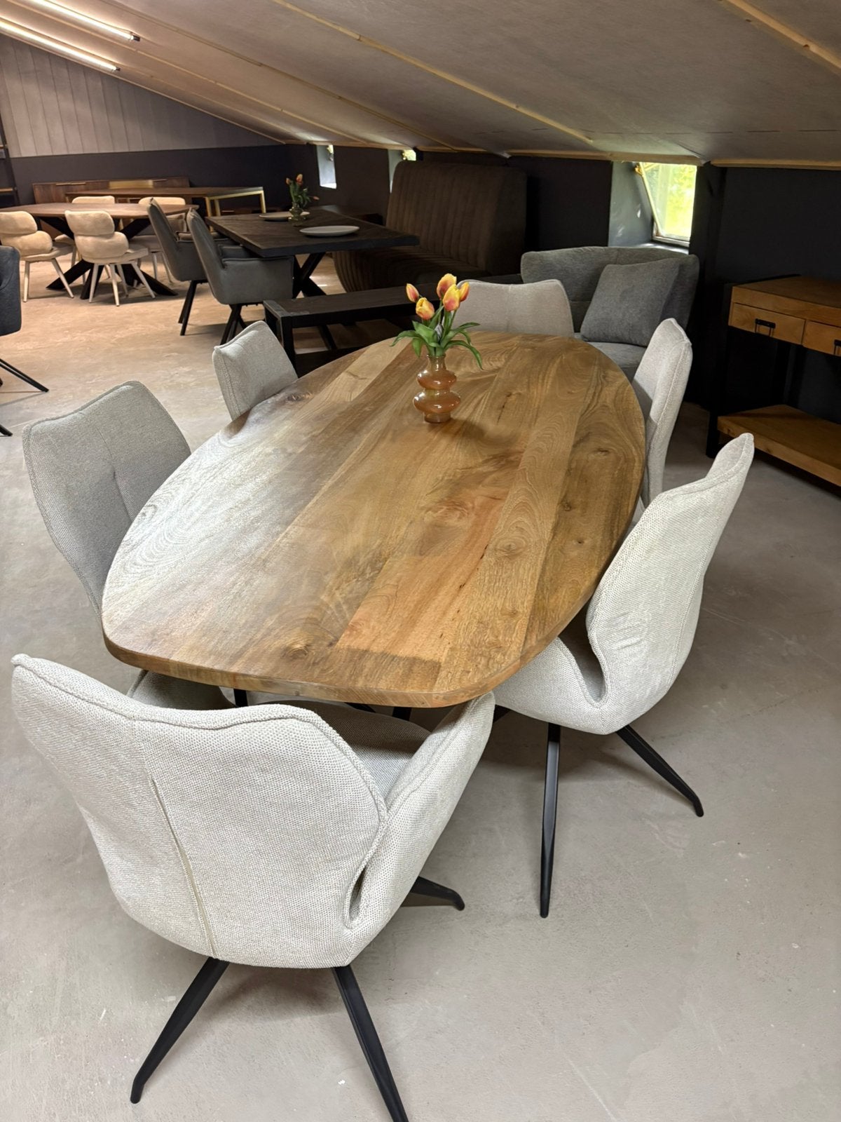 Eettafel Élégance 200 cm – Deens ovaal – NIEUW, Ophalen, 100 tot 150 cm, Ovaal, Nieuw
