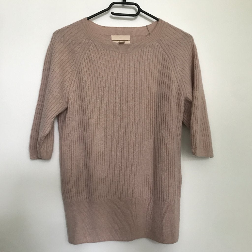 H&M Cashmere truitje nude roze 100% cashmere M , Kleding | Dames, Verzenden, Zo goed als nieuw, Roze