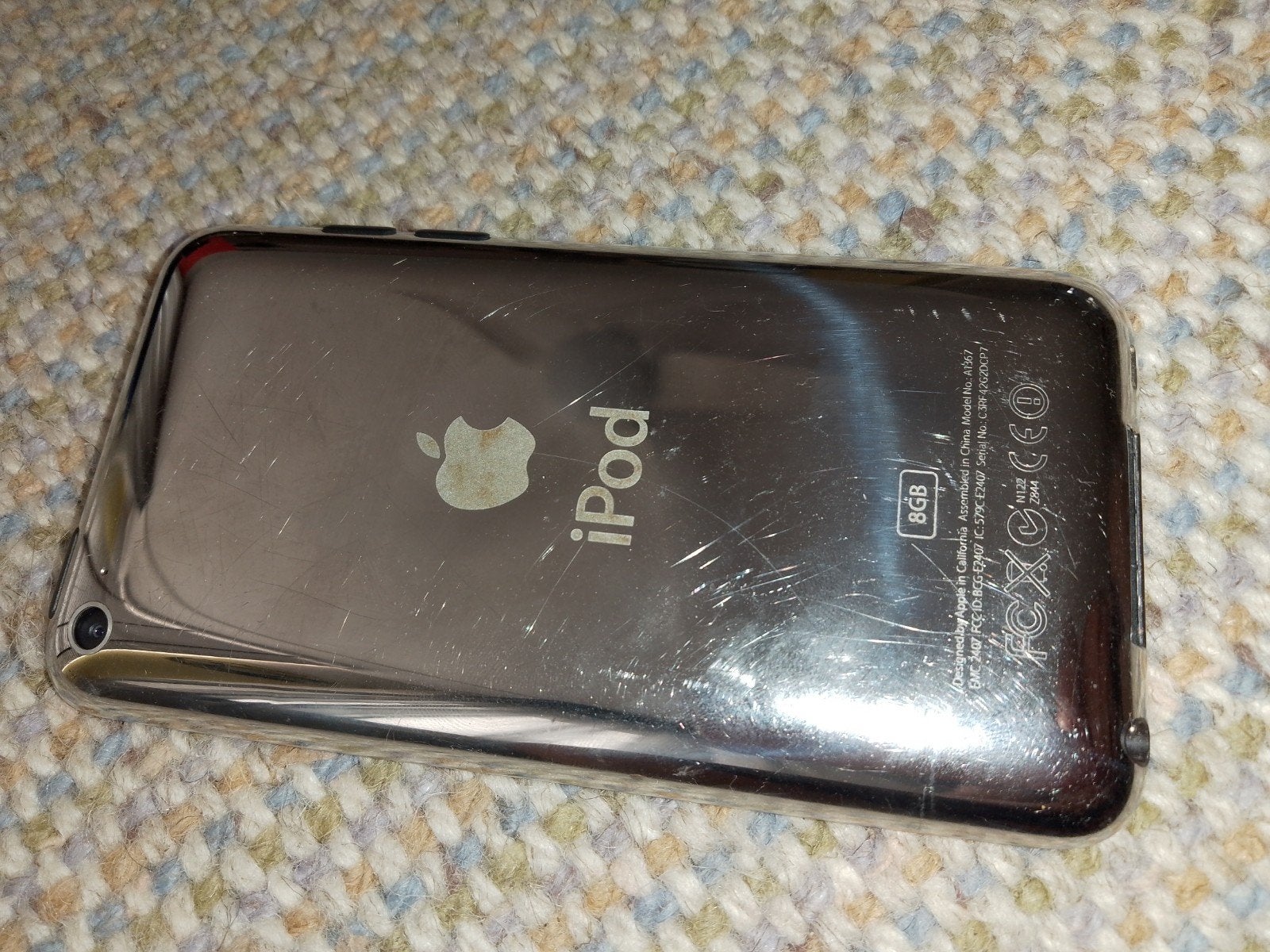 iPod 8gb met touchscreen, Gebruikt, Touch, Ophalen of Verzenden, Zilver