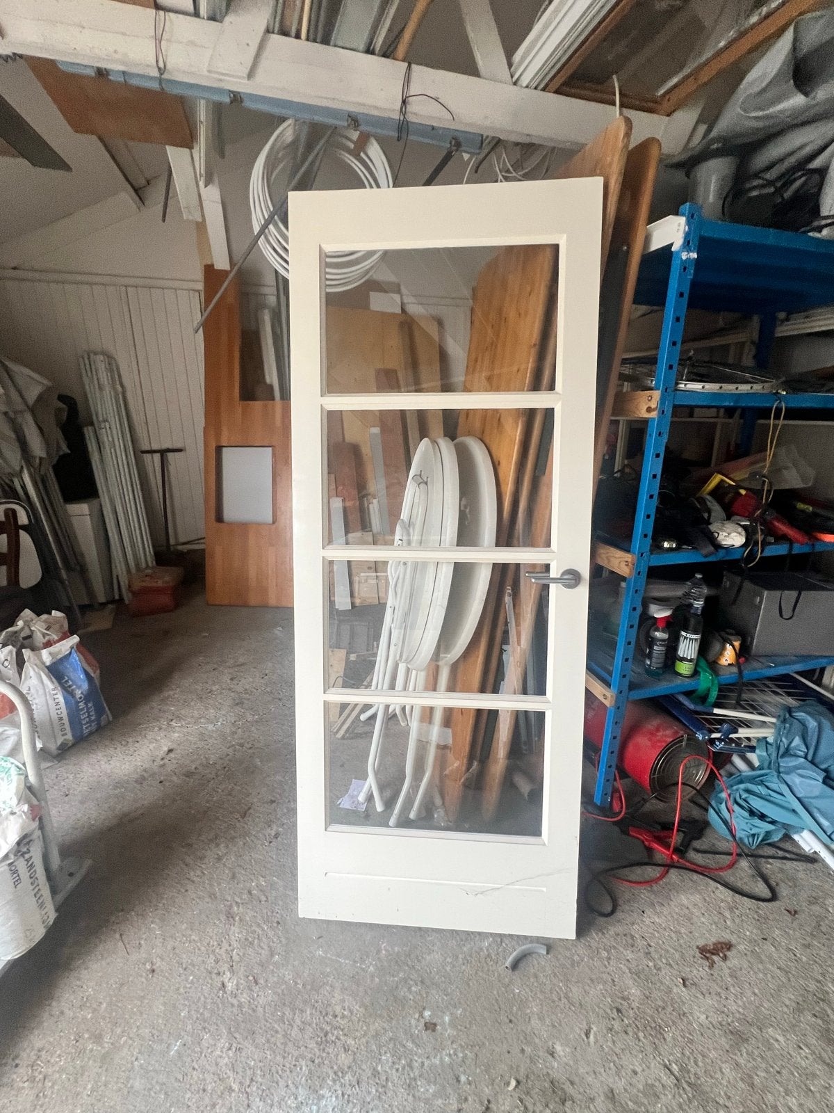 Vier binnen- en buitendeuren (los of samen te koop), Ophalen, Gebruikt, 80 tot 100 cm, 215 cm of meer