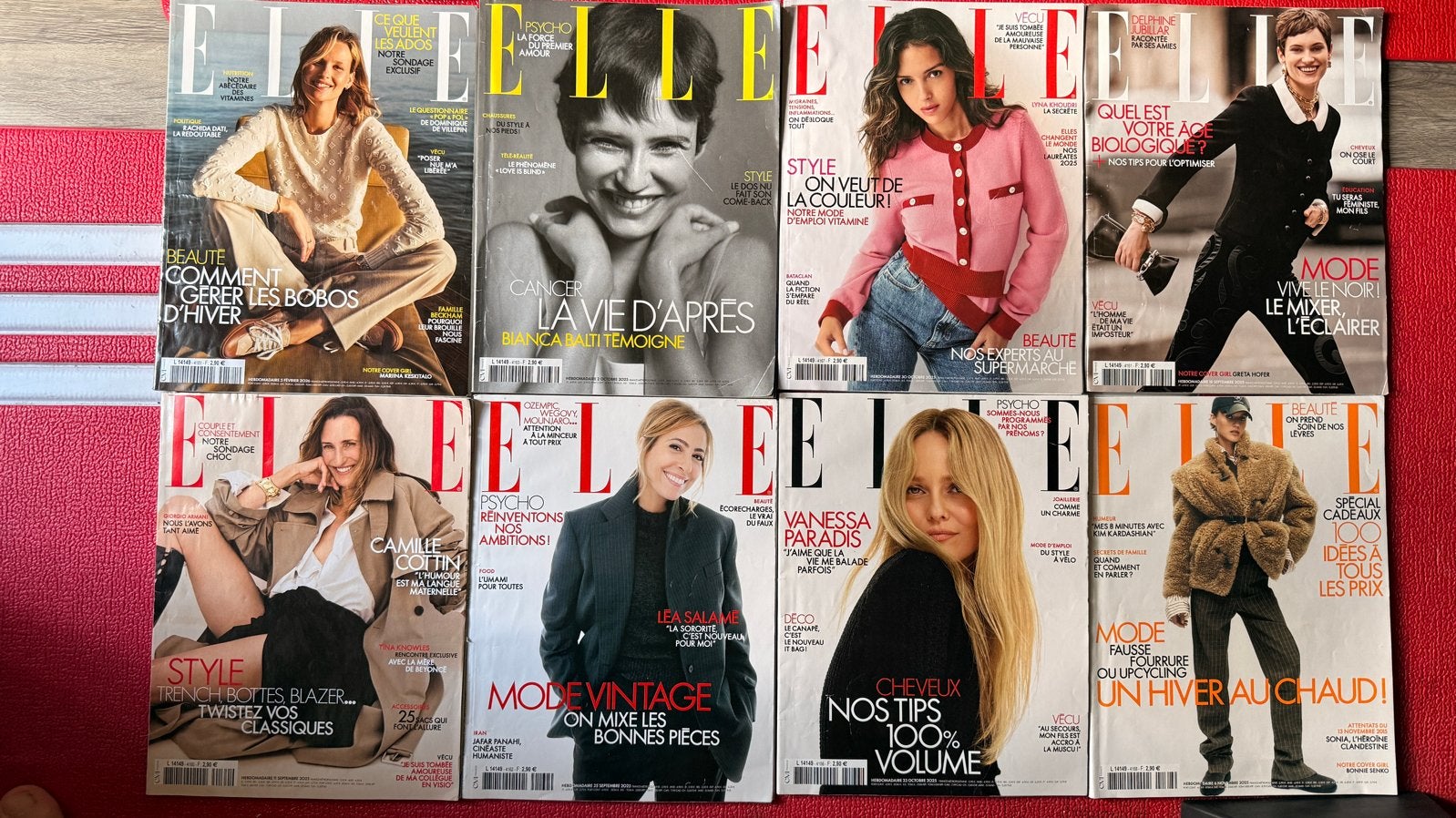 ELLE Franse Magazine Collectie - Diverse Nummers, Ophalen of Verzenden, Gelezen, Damesbladen