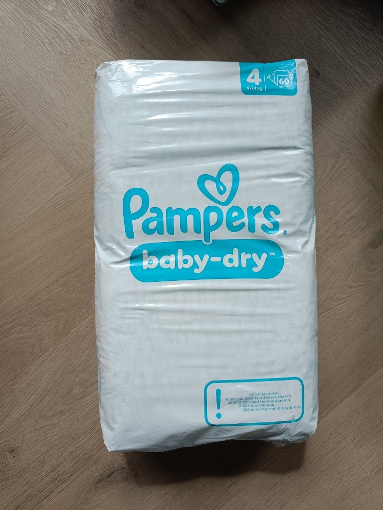 Pampers baby dry 60 stuks maat 4, Ophalen of Verzenden, Nieuw