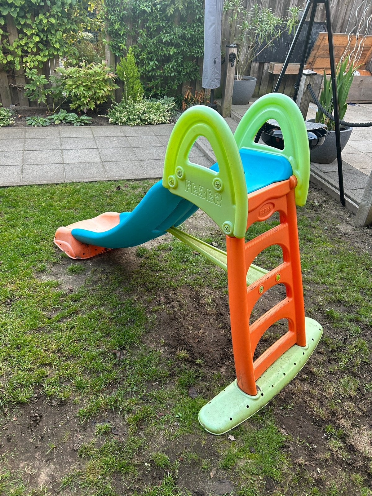 Feber kinder glijbaan, Ophalen, Gebruikt, Glijbaan