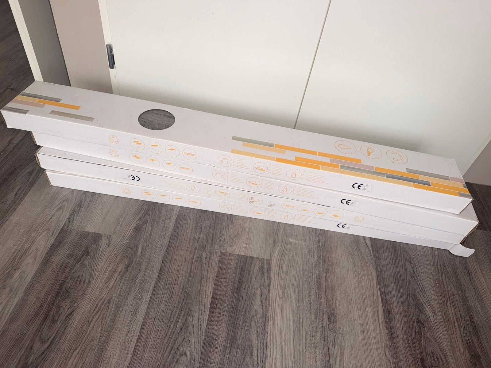 Nieuw PVC vloer - Houtlook (per pak), Ophalen, Nieuw, Grijs, Overige typen