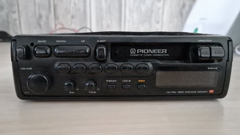 Pioneer KE-173U autoradio cassettedeck - vintage autoradio, Ophalen of Verzenden, Gebruikt