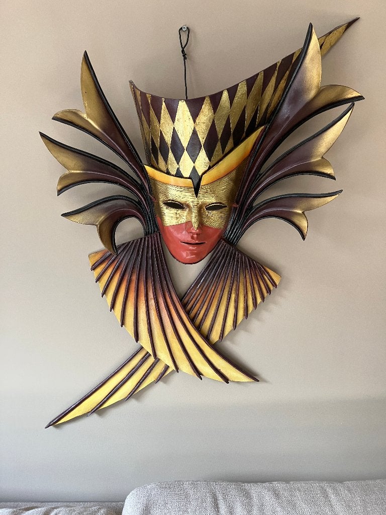 Mooi decoratief masker voor aan de muur, Ophalen, Met ophangsysteem, 60 cm, Overige stijlen