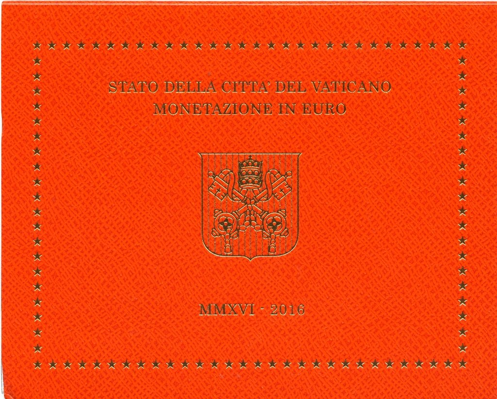 BU set Vaticaan 2016 - 1 cent t/m 2 euro - Blister, Postzegels en Munten, Munten | Europa | Euromunten, Verzenden, Vaticaanstad