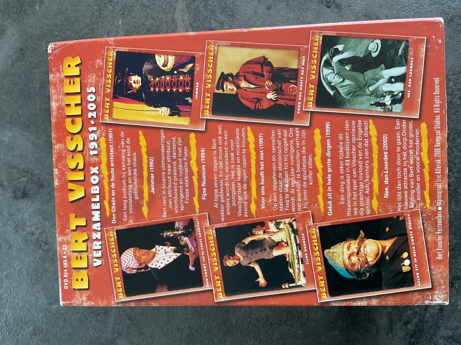 DVD box met zes DVD’s van Bert Visscher, Cd's en Dvd's, Alle leeftijden, Ophalen of Verzenden, Zo goed als nieuw, Stand-up of Theatershow