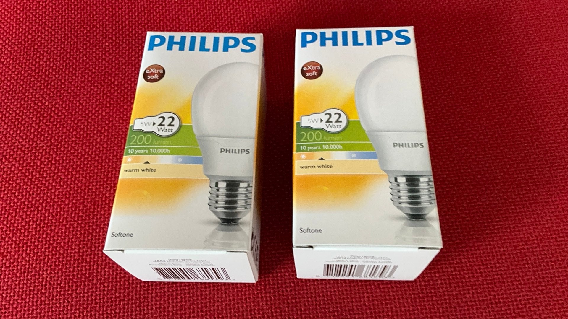 Philips 7 watt equivalent 22 watt E 27 warm white, Philips, Nieuw, Spaarlamp, Warm wit