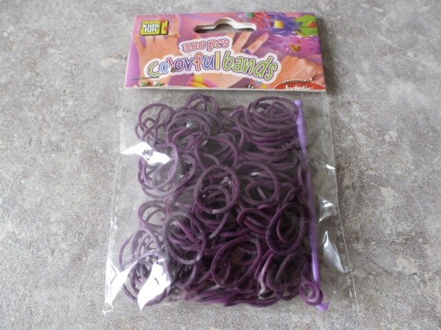 NIEUW 200 donker paarse loom bandjes 5 zakjes voor 8,00, Ophalen of Verzenden, Nieuw
