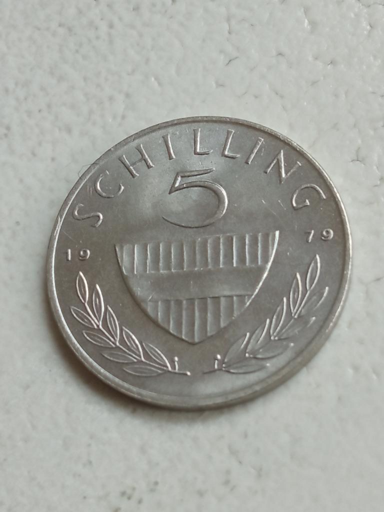 Oostenrijk 5 schilling 1979., Ophalen of Verzenden, Oostenrijk, Losse munt