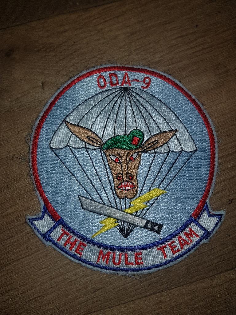 ODA-9 Special Forces KCT Airborne US Army Embleem Patch, Ophalen of Verzenden, Landmacht, Nederland, Embleem of Badge