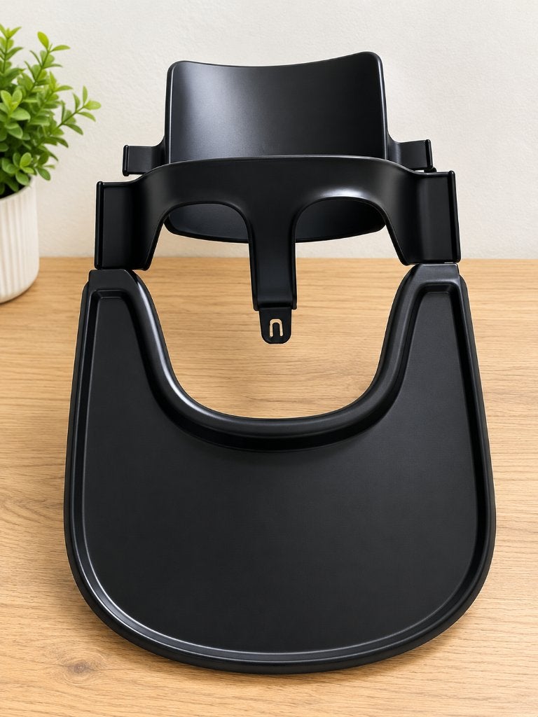 Nieuw! Babyset en playtray zwart voor de stokke tripp trapp, Ophalen of Verzenden, Nieuw, Meegroeistoel, Aanschuifbaar