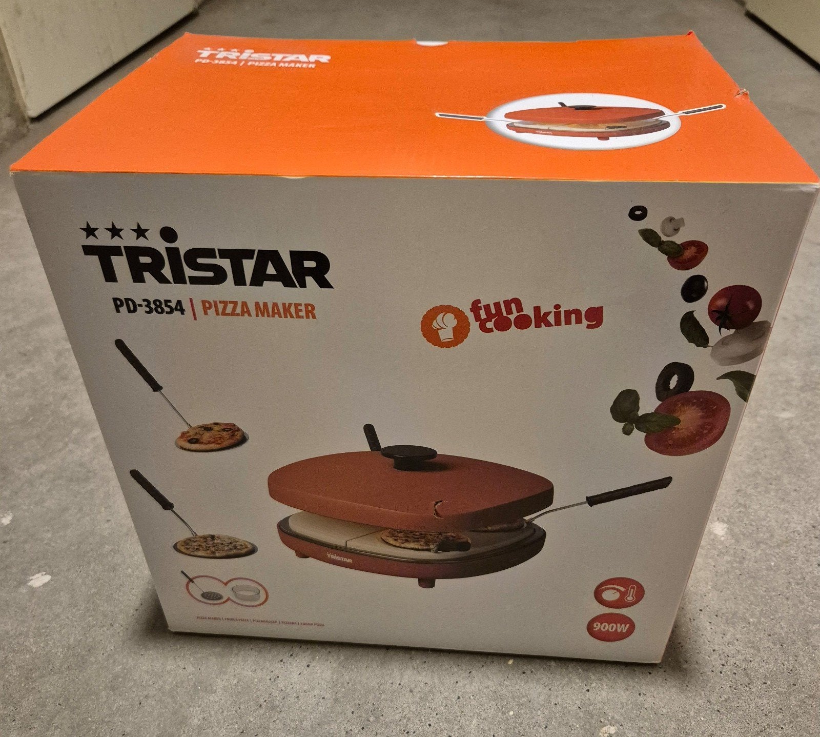 Nieuwe Tristar PD-3854 Pizza Maker, ongeopend in de doos 4p, Ophalen, Nieuw, 4 t/m 7 personen