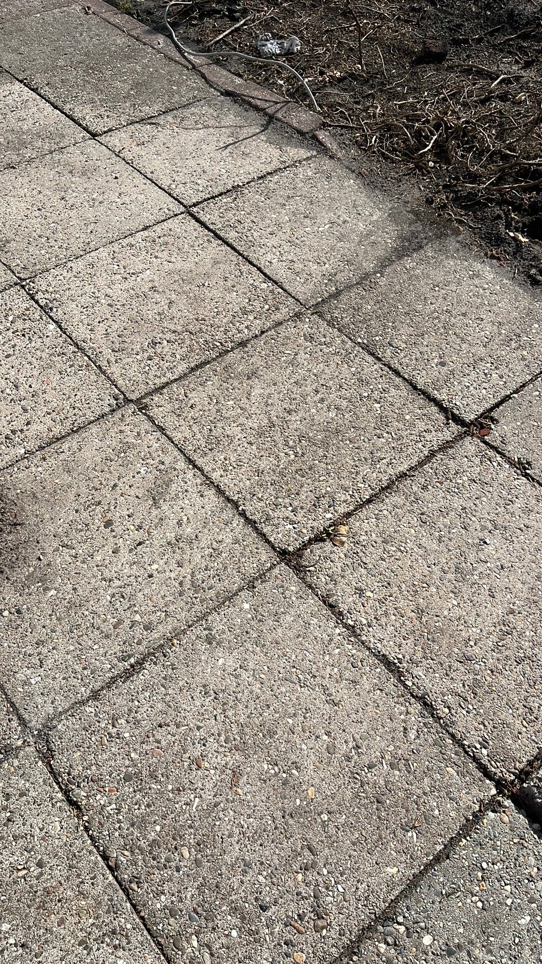 Grote grindtegels en allerlei stenen paaltjes klinkets, Ophalen, Gebruikt, 10 m² of meer, Beton