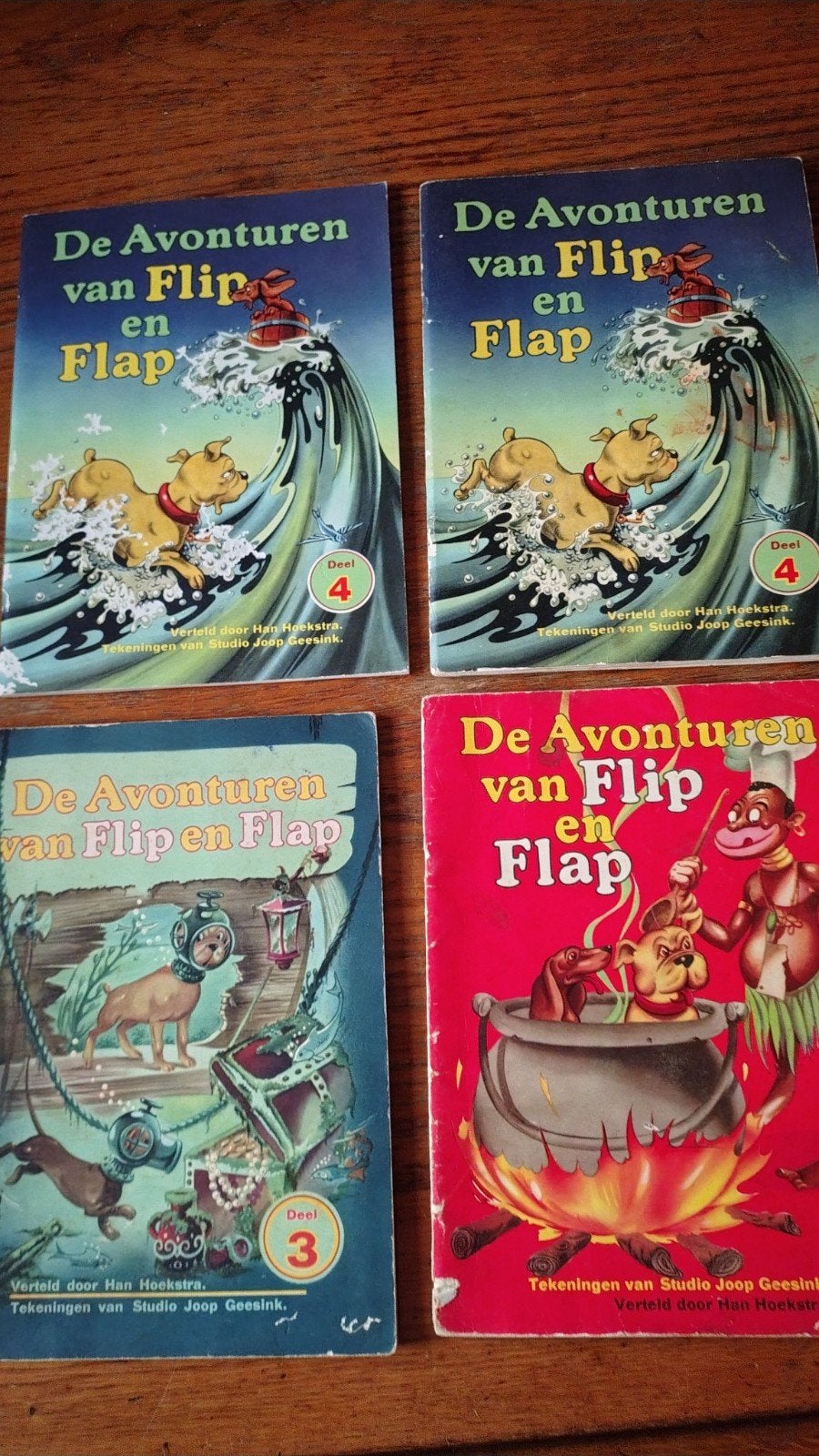 De Avonturen van Flip en Flap - Deel 2, 3 en 4 (3 boeken), Ophalen of Verzenden