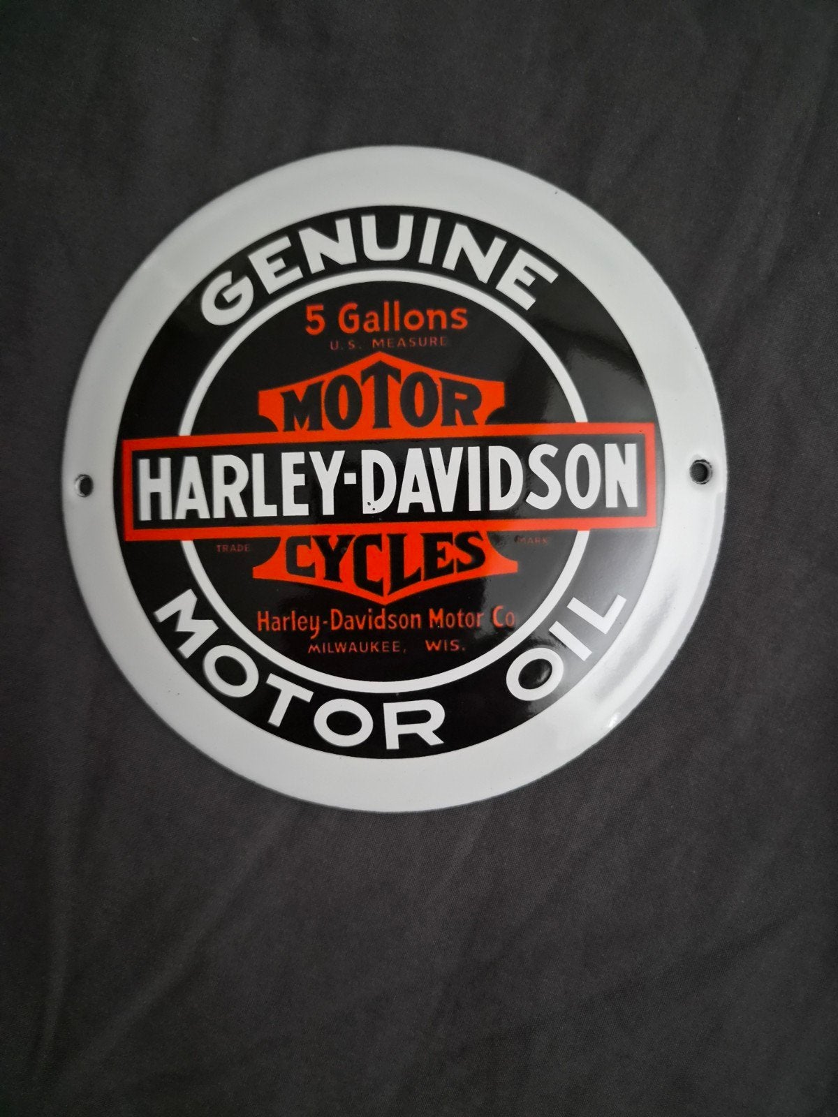 Emaille bord Harley-Davidson, Ophalen of Verzenden, Reclamebord