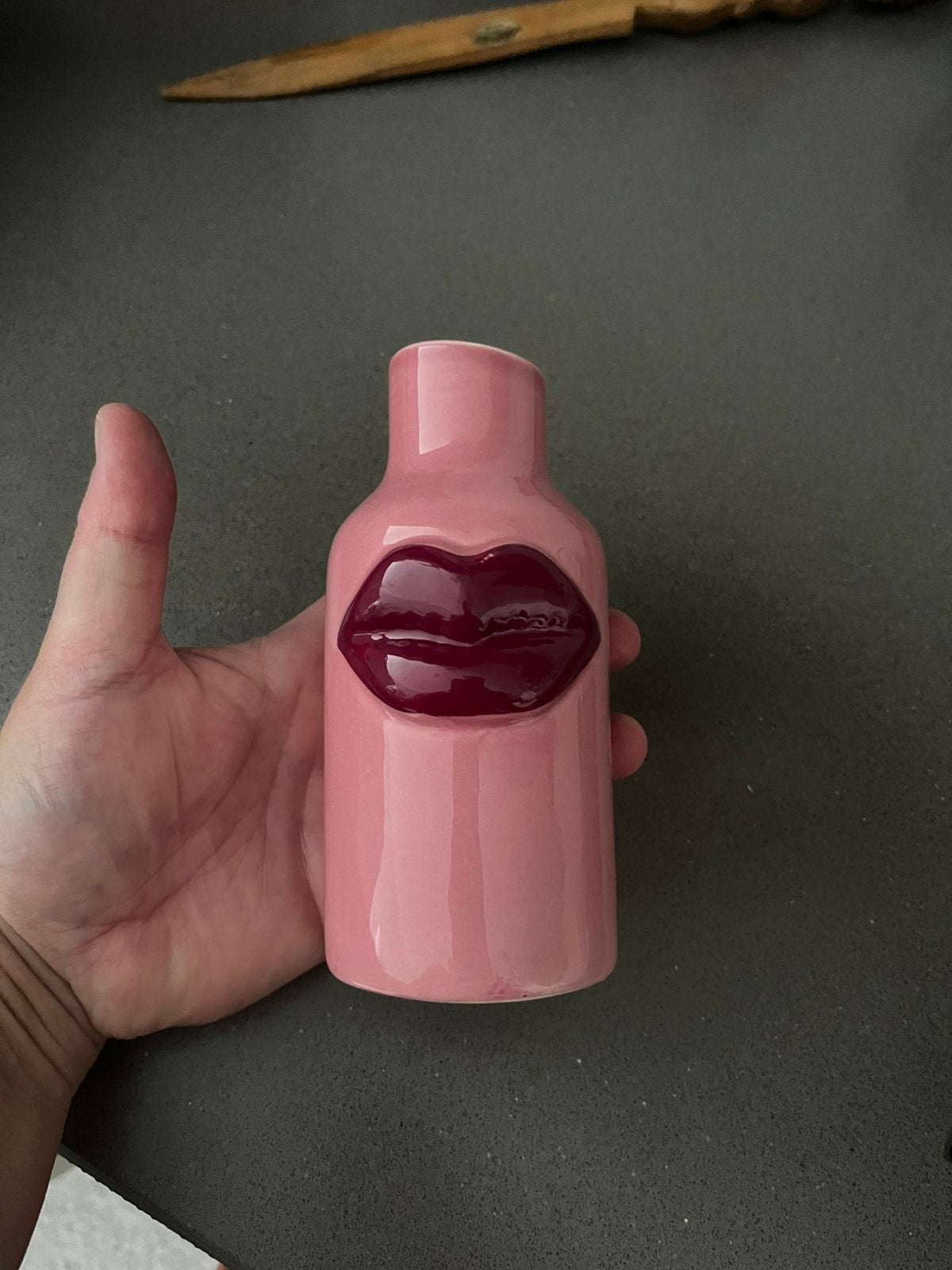 RICE Lippen-vaas xs, Huis en Inrichting, Woonaccessoires | Vazen, 14 cm, Nieuw, Ophalen of Verzenden, Roze
