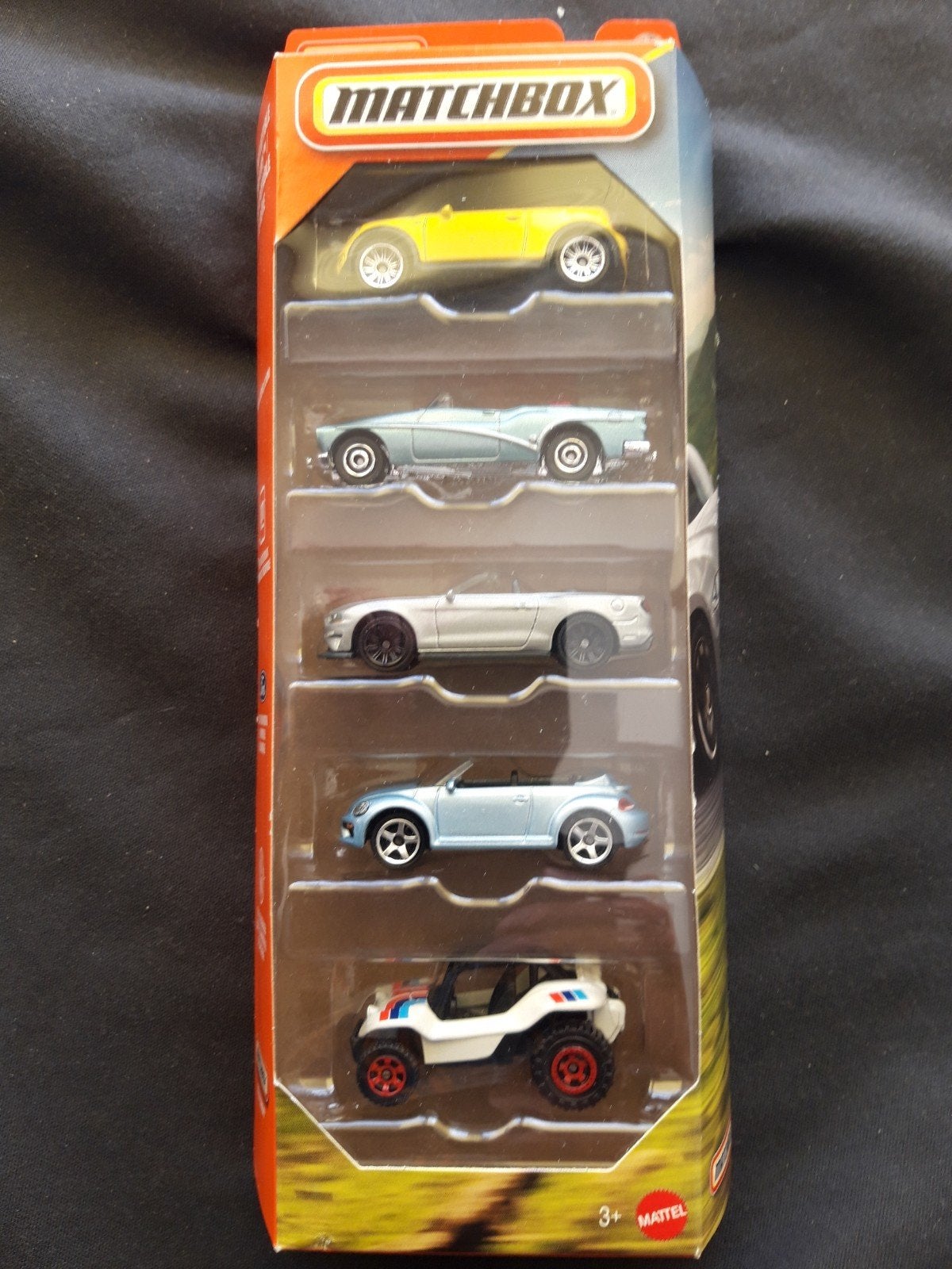 Matchbox 5-pack Mini Buick Mustang VW Beetle Baja Buggy, Ophalen of Verzenden, Nieuw, Auto