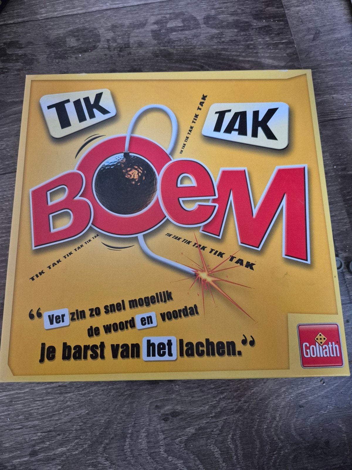 Tik Tak Boem - Het explosieve woordspel van Goliath, Drie of vier spelers, Ophalen of Verzenden, Gebruikt, Goliath