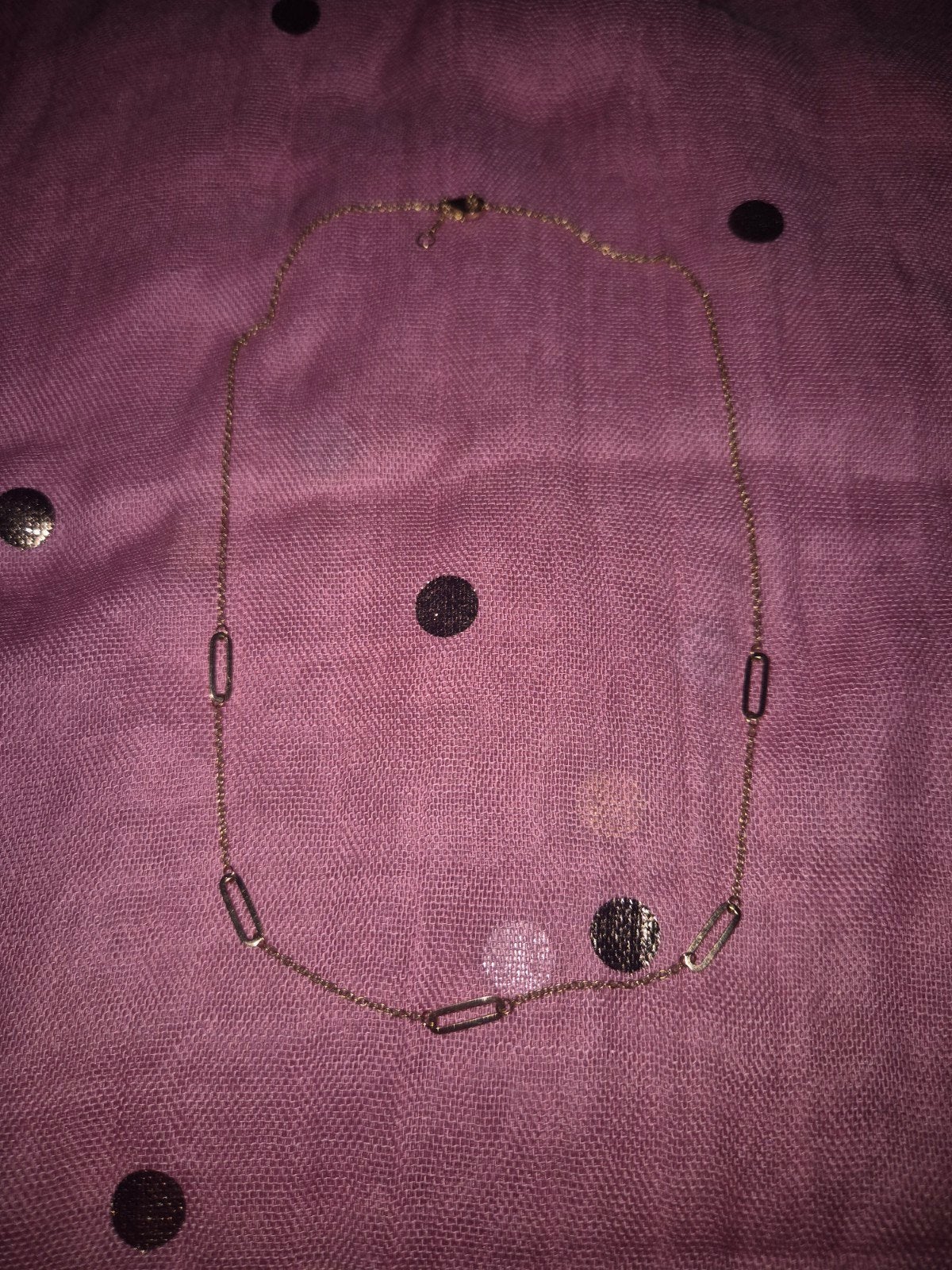 Blush gouden ketting met paperclip schakels 42cm, Ophalen of Verzenden, Nieuw, Goud, Goud