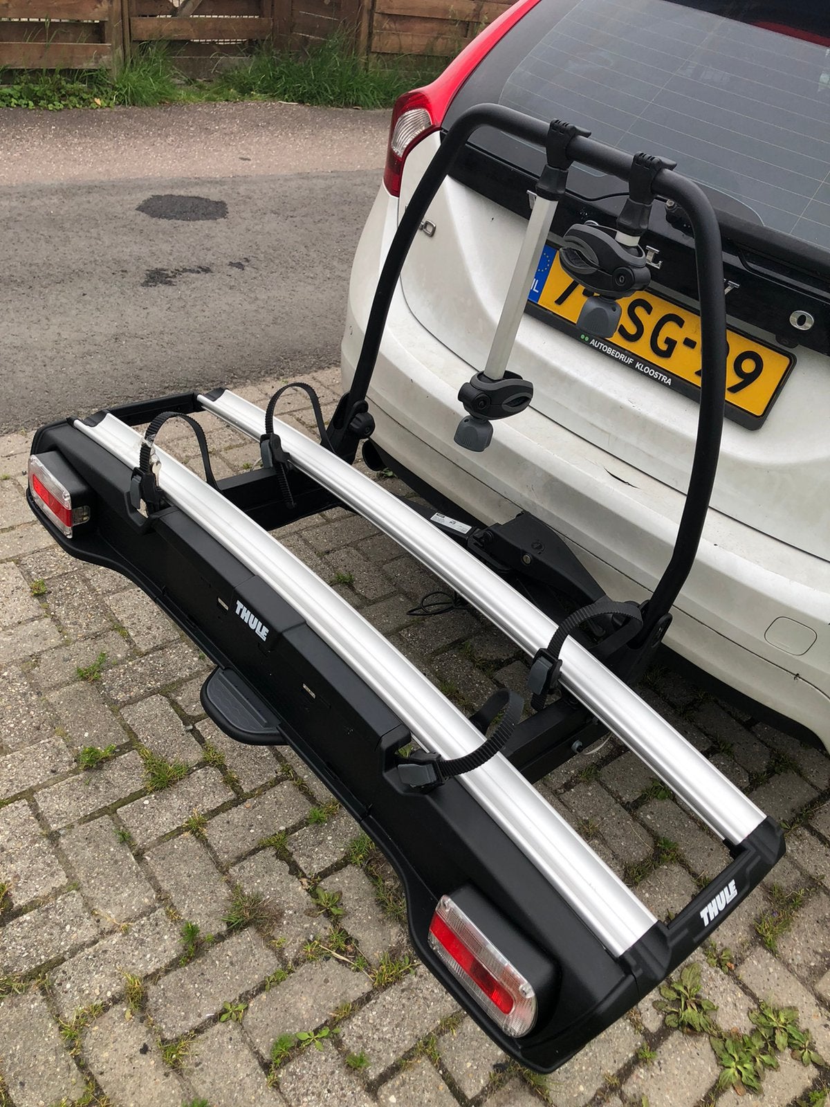Zgan Fietsendrager van topmerk Thule velospace 918, Auto diversen, Fietsendragers, Ophalen of Verzenden, Zo goed als nieuw, Trekhaakdrager