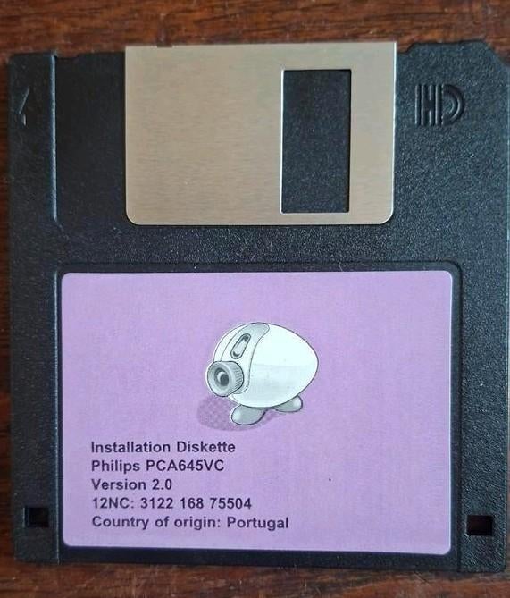 Installatie Diskette Philips PCA645VC Versie 2.0 floppy disc, Ophalen of Verzenden, Gebruikt