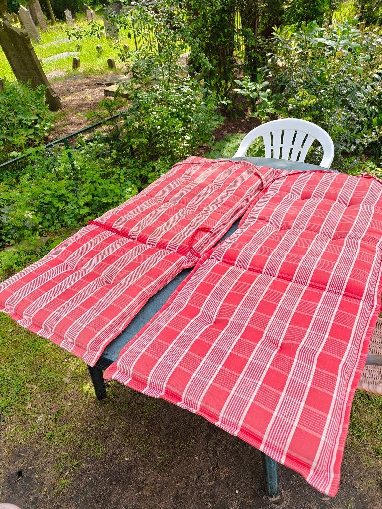 tuinstoel kussens, Tuin en Terras, Tuinmeubel-accessoires, Ophalen, Gebruikt, Onbekend, Onbekend