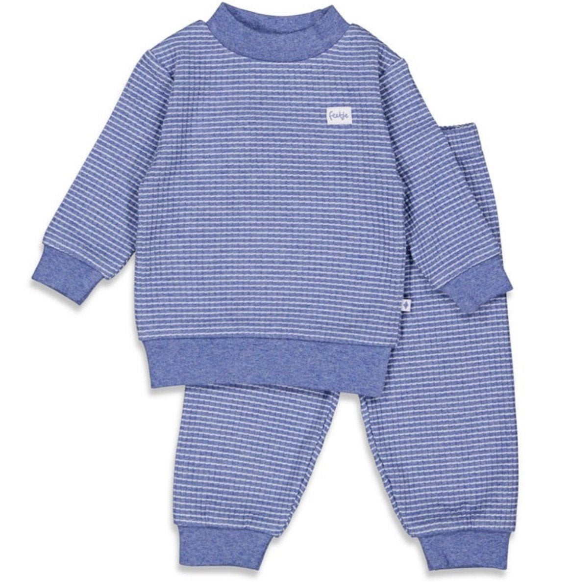 Feetje wafel pyjama blauw Nieuw, -, Jongen of Meisje, -, Nieuw