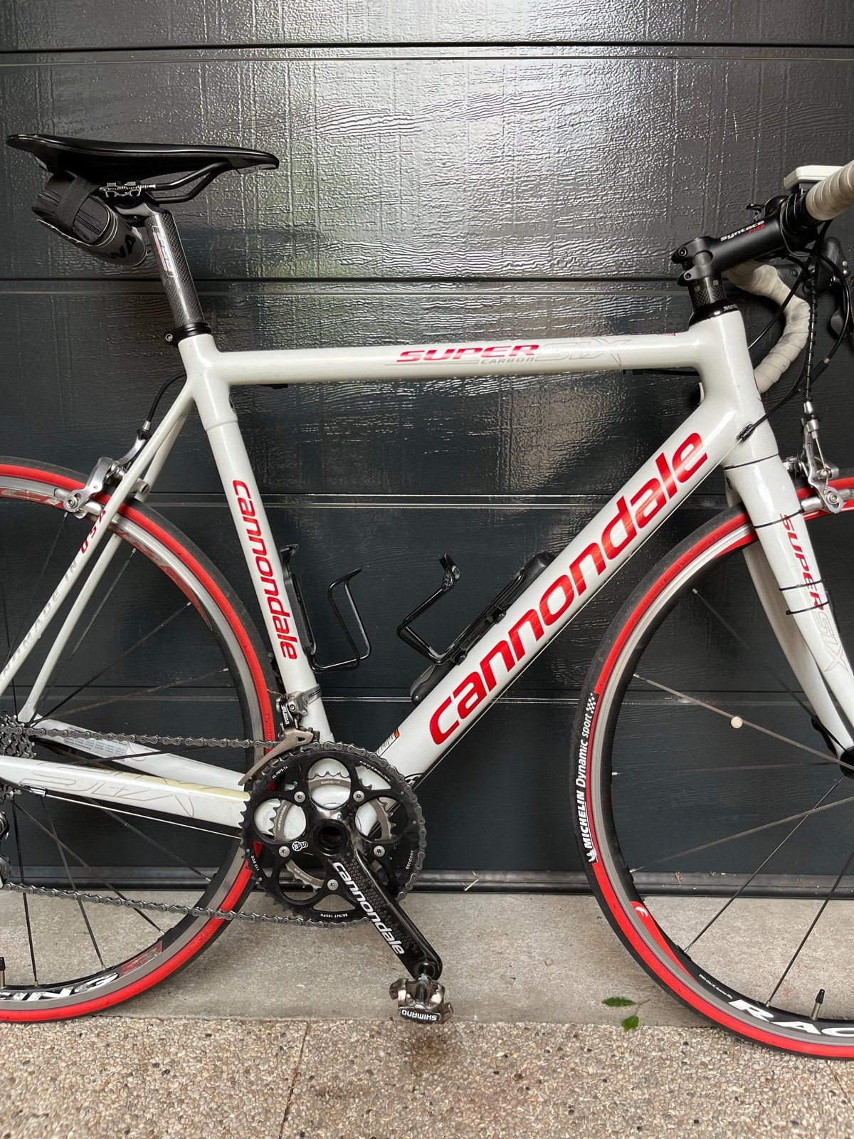 Cannondale SuperSix Racefiets - Wit/Rood, Ophalen of Verzenden, Gebruikt, Overige typen