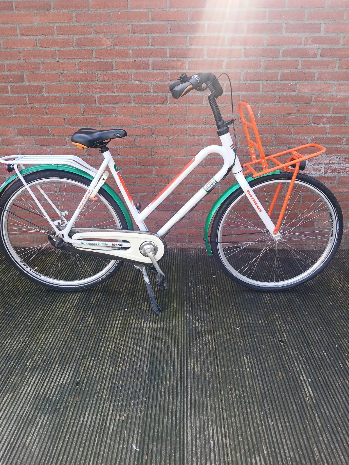 batavus postcode loterij dames framemaat 56, Ophalen, Terugtraprem, Batavus, Dubbele standaard