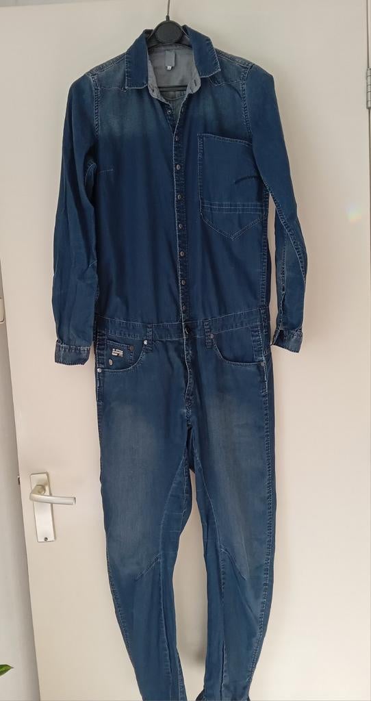G-Star RAW Denim Jumpsuit Dames Maat M Zachte Stof, Kleding | Dames, Jumpsuits, Ophalen of Verzenden, Zo goed als nieuw, Blauw
