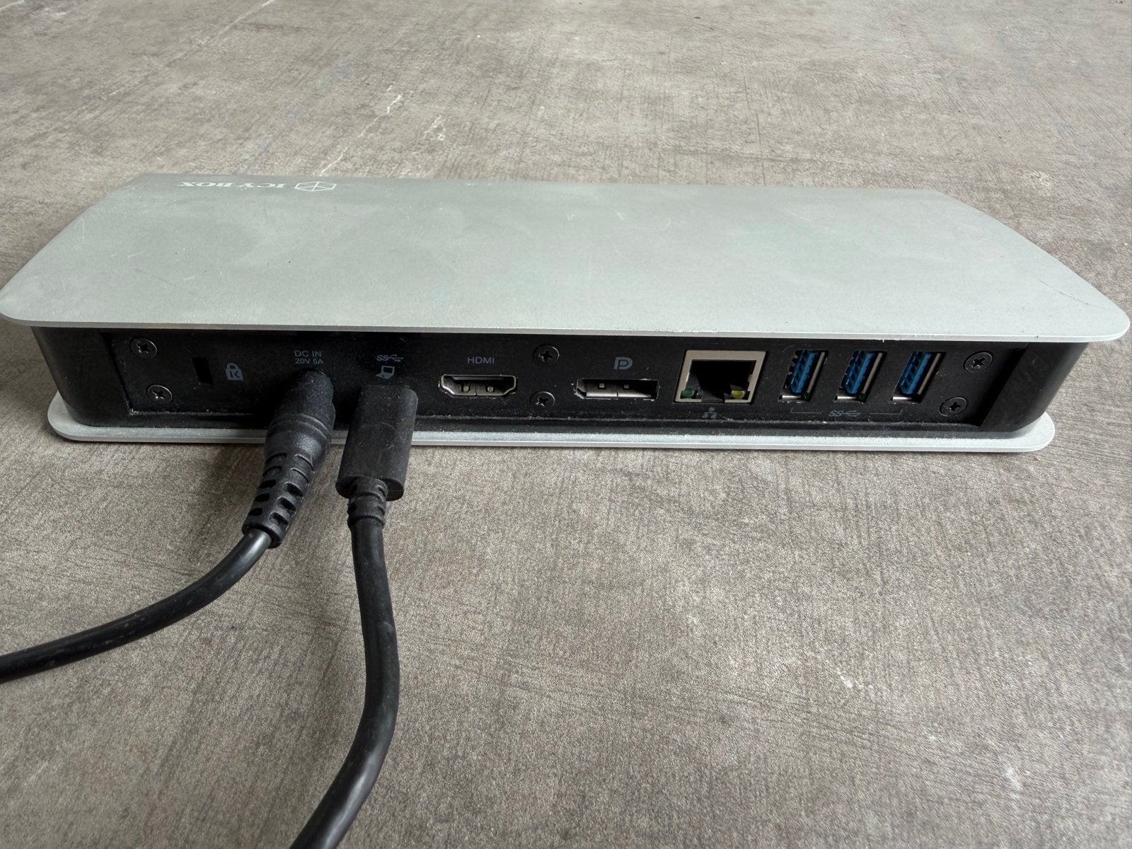 ICY BOX Docking Station USB-C met HDMI, Ethernet, USB, Ophalen of Verzenden, Gebruikt, Docking station, Laptop