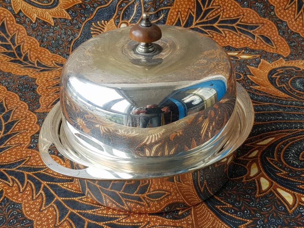 Mooie complete antieke vierdelige eierwarmer uit Engeland., Ophalen of Verzenden