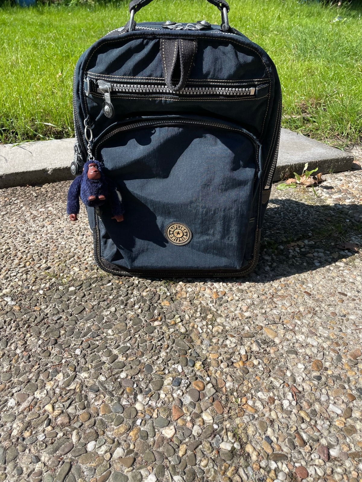 Vintage Kipling Laptop Rugzak Groot  (Y2K / 2003) met aapje, Kipling, 25 tot 40 cm, Ophalen of Verzenden, Zo goed als nieuw